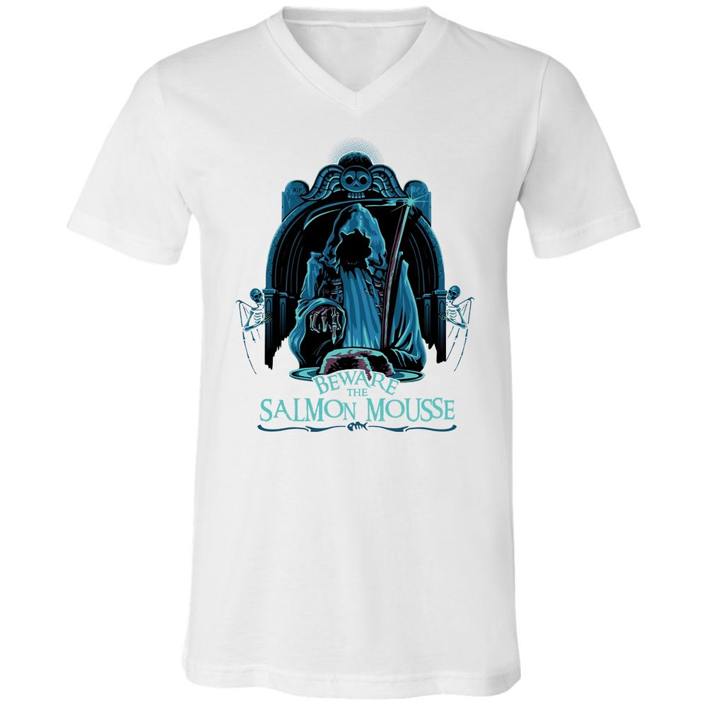 Unisex V-Neck T-Shirt - 87RCCKQN - White - 5