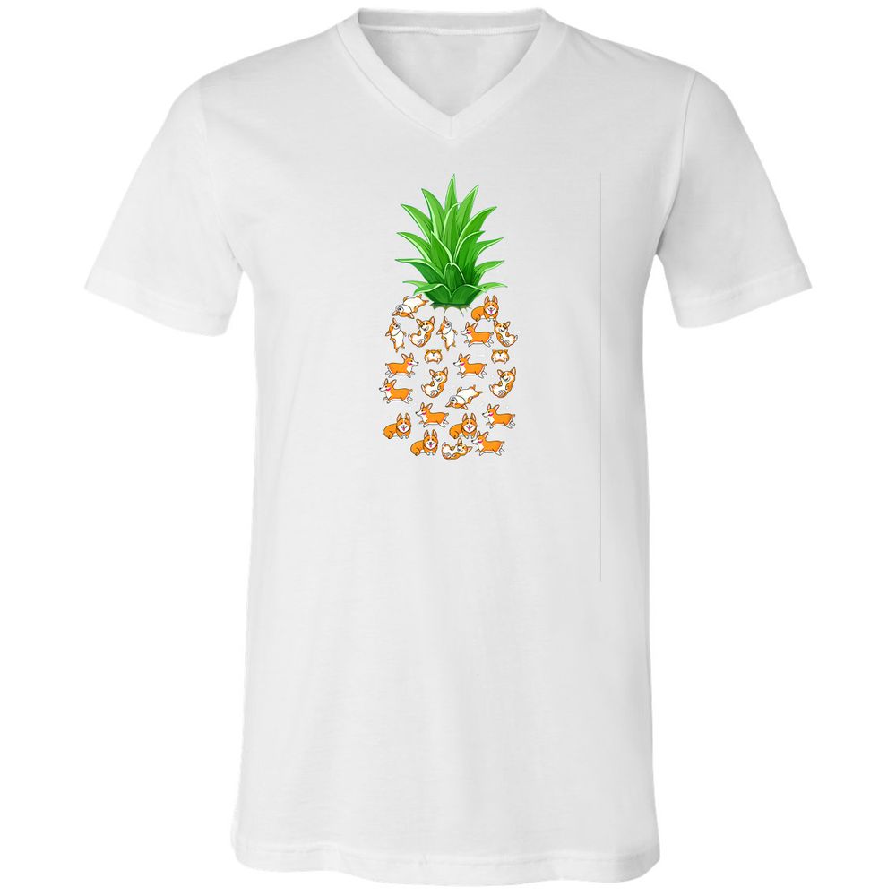 Unisex V-Neck T-Shirt - BYURW39F - White - 5