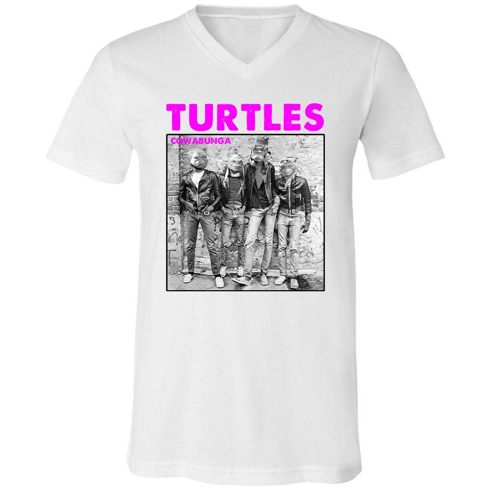 Unisex V-Neck T-Shirt - AZWV2G3V - White - 5