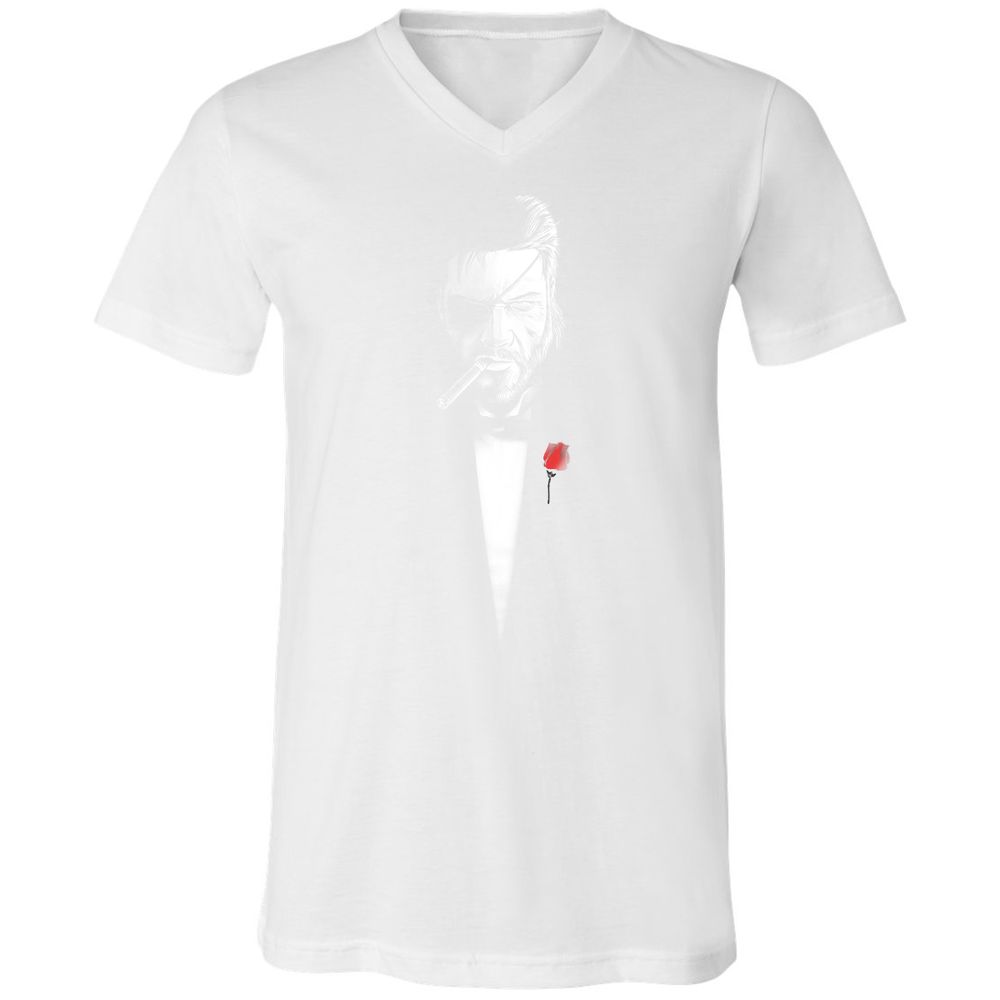 Unisex V-Neck T-Shirt - YM87UFVR - White - 5