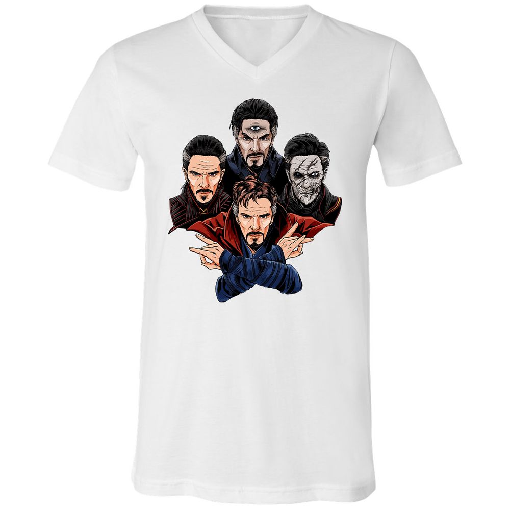 Unisex V-Neck T-Shirt - XEPC6U7P - White - 5