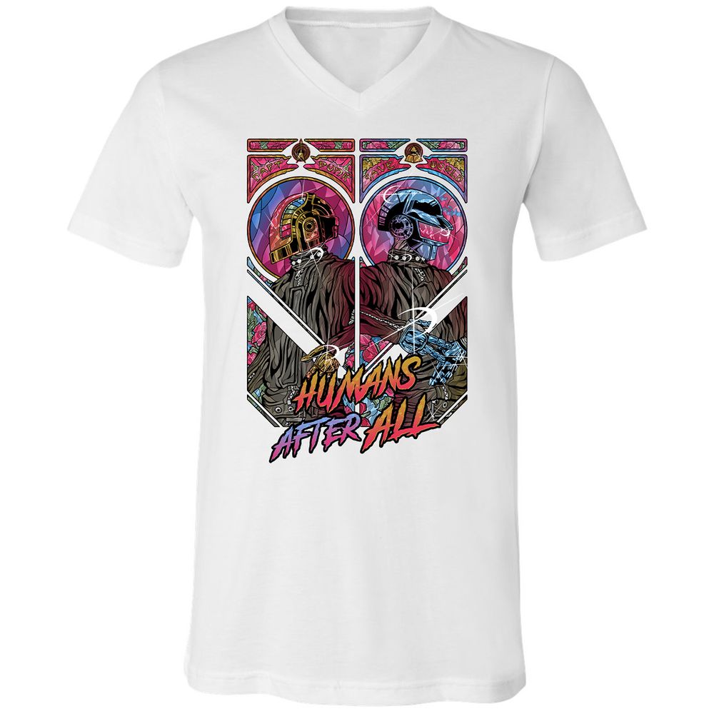 Unisex V-Neck T-Shirt - RLL1YKYK - White - 5