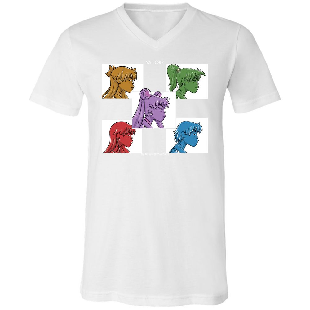 Unisex V-Neck T-Shirt - DGHSEP47 - White - 5