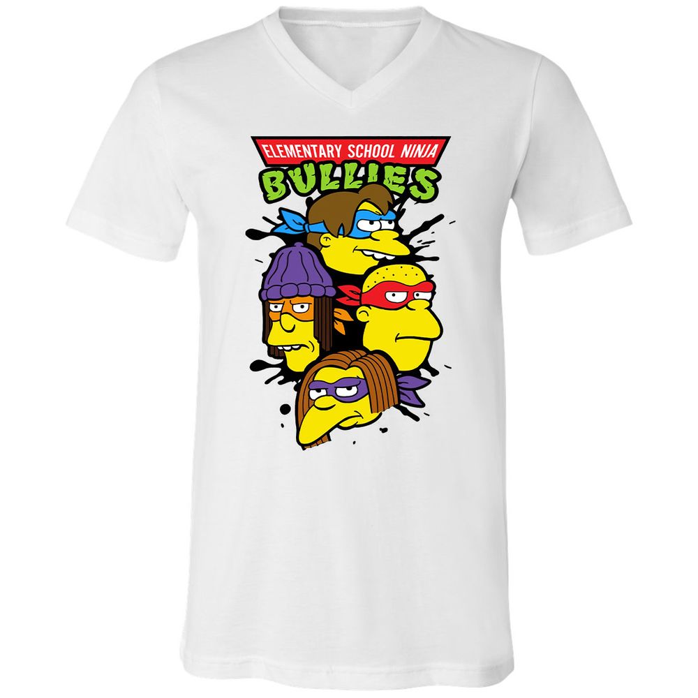 Unisex V-Neck T-Shirt - RTVPKV9W - White - 5