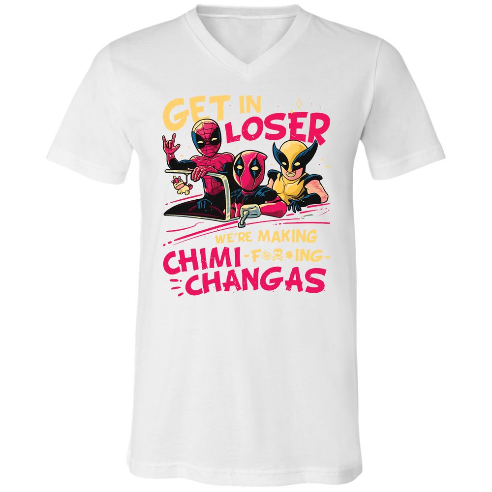 Unisex V-Neck T-Shirt - HZDP4XAA - White - 5