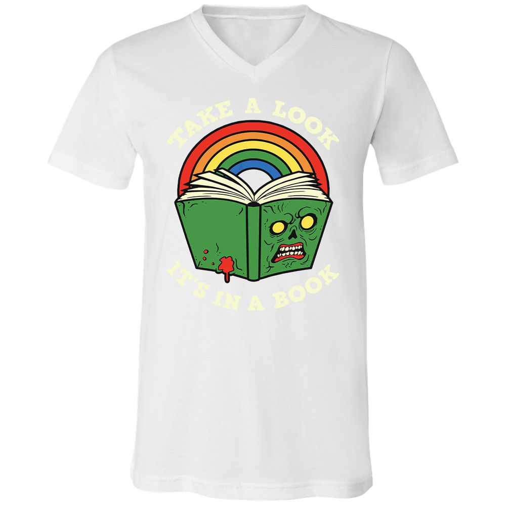 Unisex V-Neck T-Shirt - AUUPXWPF - White - 5