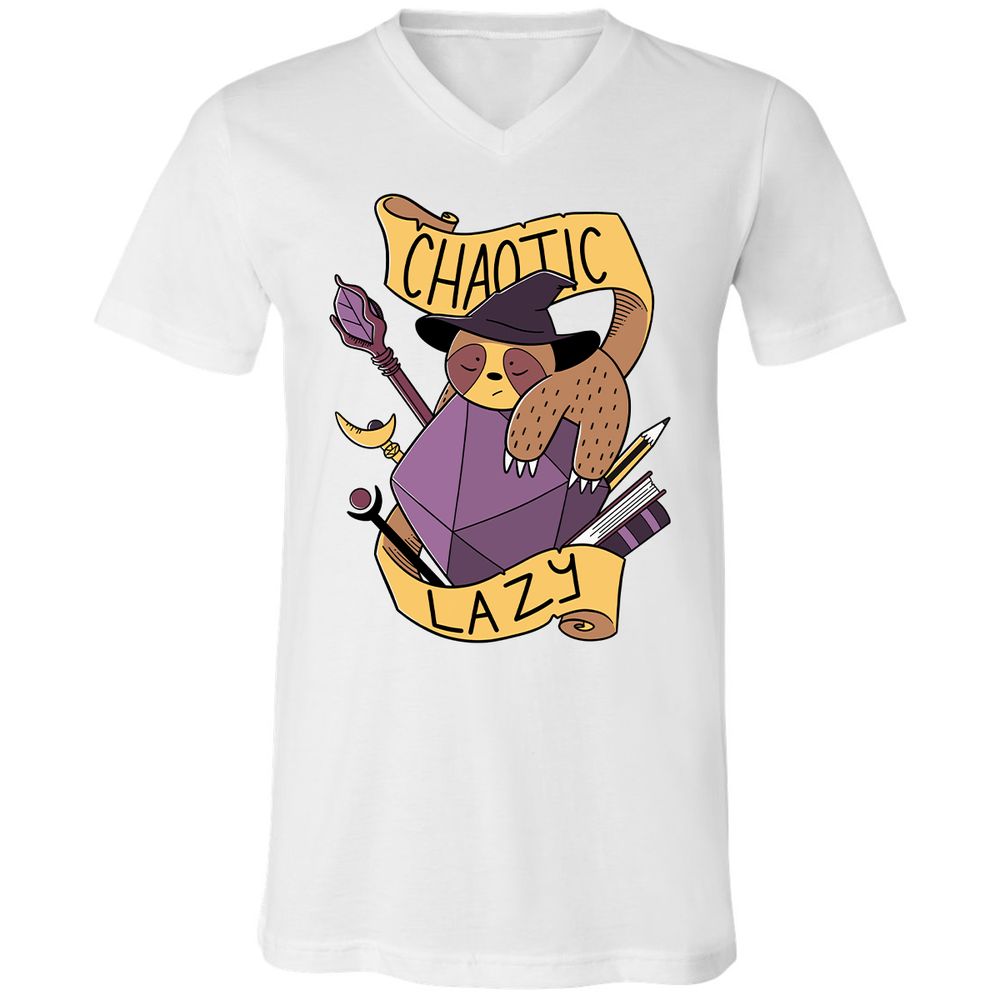 Unisex V-Neck T-Shirt - GK2YEMJK - White - 5