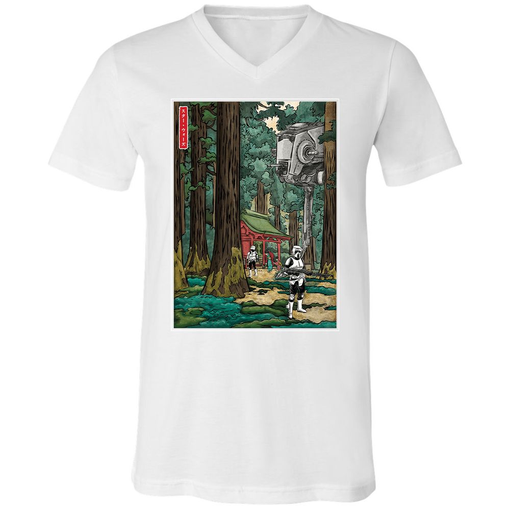 Unisex V-Neck T-Shirt - FMNFN691 - White - 5