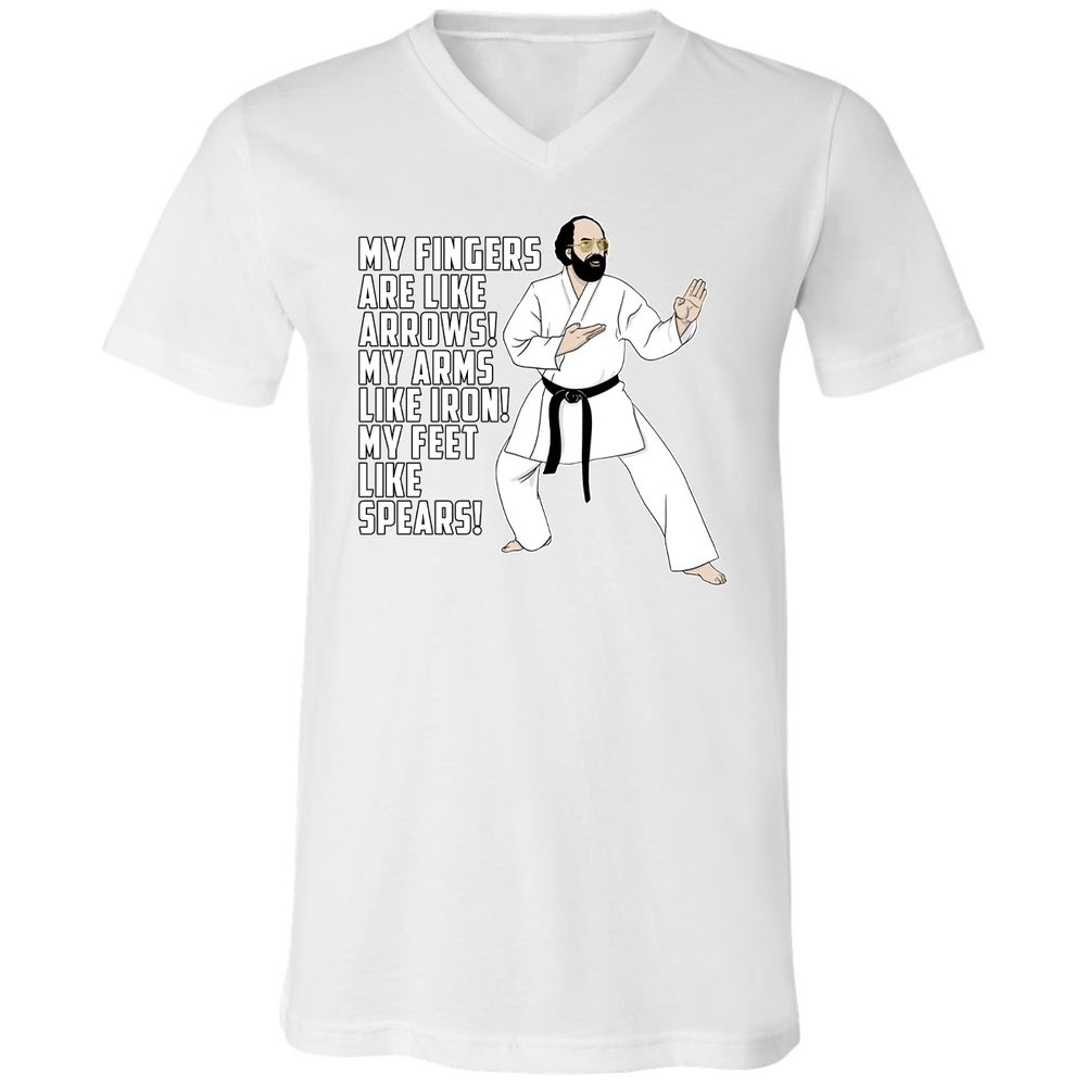 Unisex V-Neck T-Shirt - AH92NGHV - White - 5