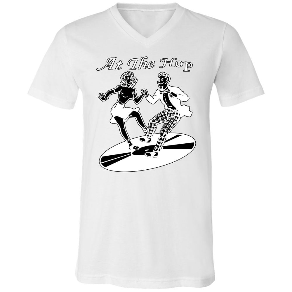 Unisex V-Neck T-Shirt - 8HMCLXW9 - White - 5