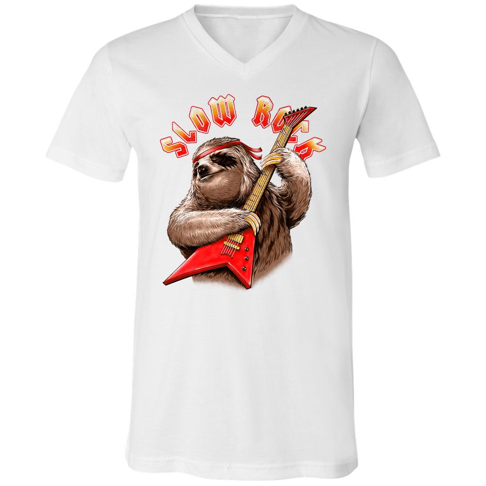 Unisex V-Neck T-Shirt - MLR2Z67B - White - 5