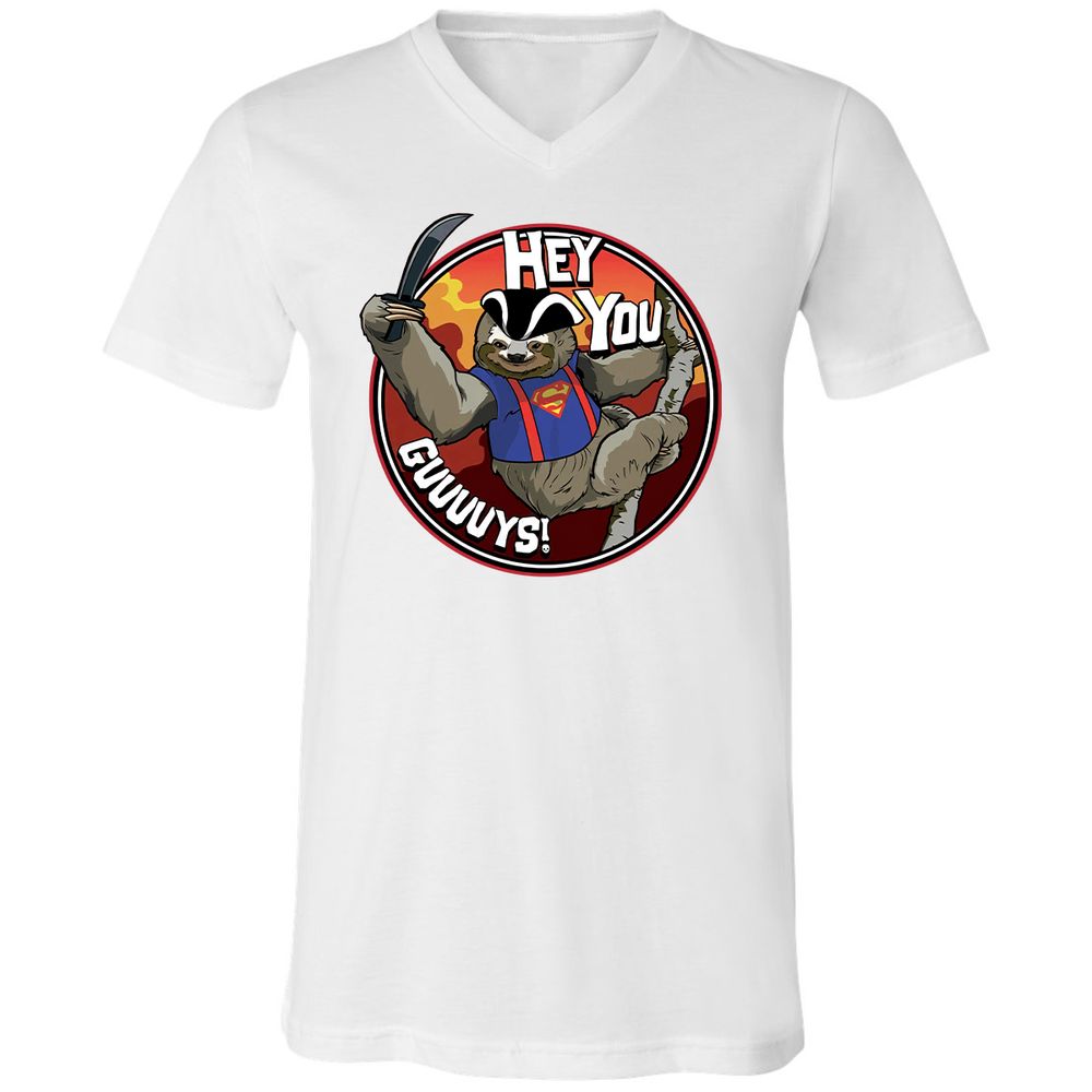 Unisex V-Neck T-Shirt - N3GXF7AU - White - 5