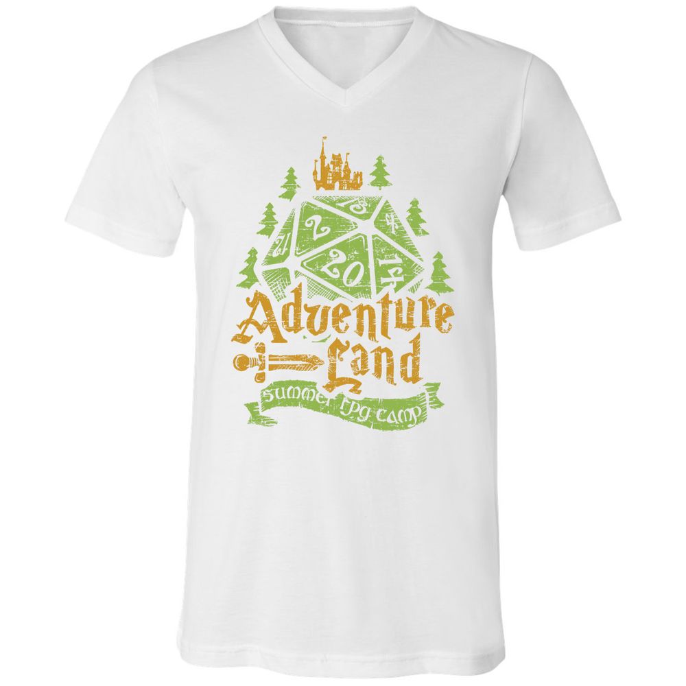 Unisex V-Neck T-Shirt - KVT9UEEC - White - 5