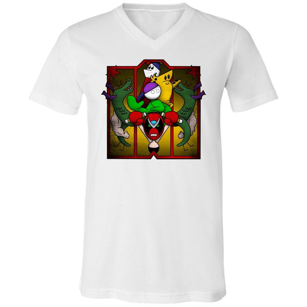 Unisex V-Neck T-Shirt - BMNHNG8F - White - 5