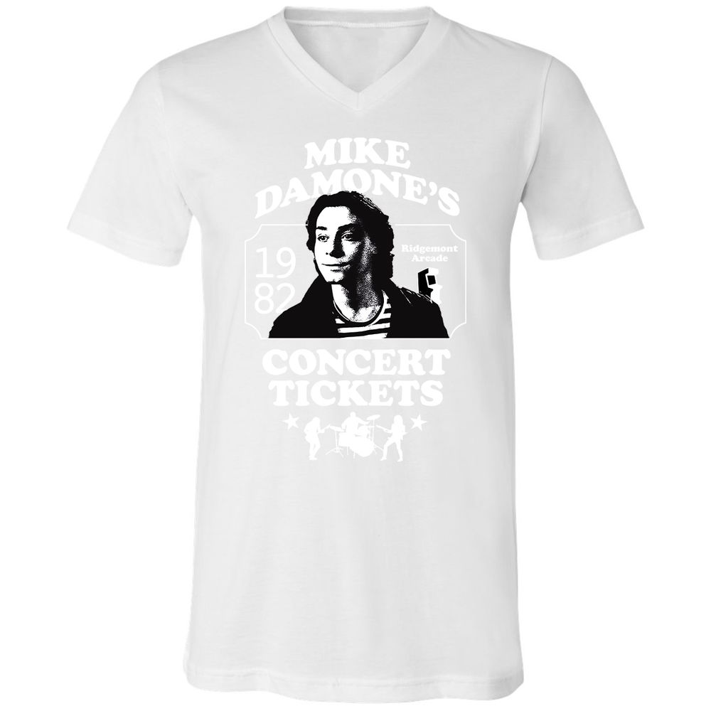 Unisex V-Neck T-Shirt - LCYUJBX9 - White - 5