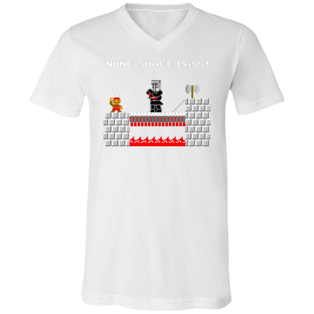 Unisex V-Neck T-Shirt - QQPRUQWP - White - 5