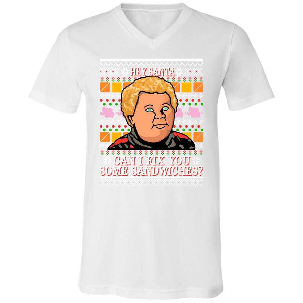 Unisex V-Neck T-Shirt - 1DFC2BKP - White - 5