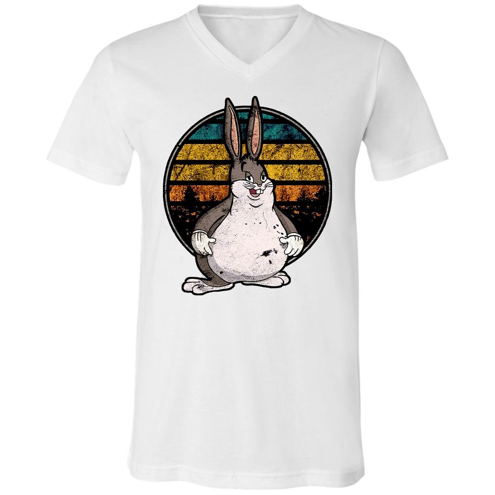 Unisex V-Neck T-Shirt - AMR9BWRT - White - 5