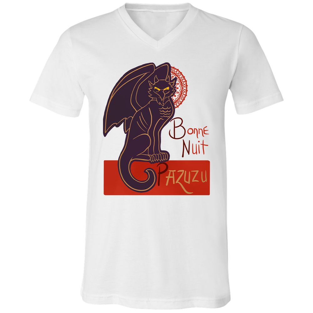 Unisex V-Neck T-Shirt - NJ9ZNWKN - White - 5