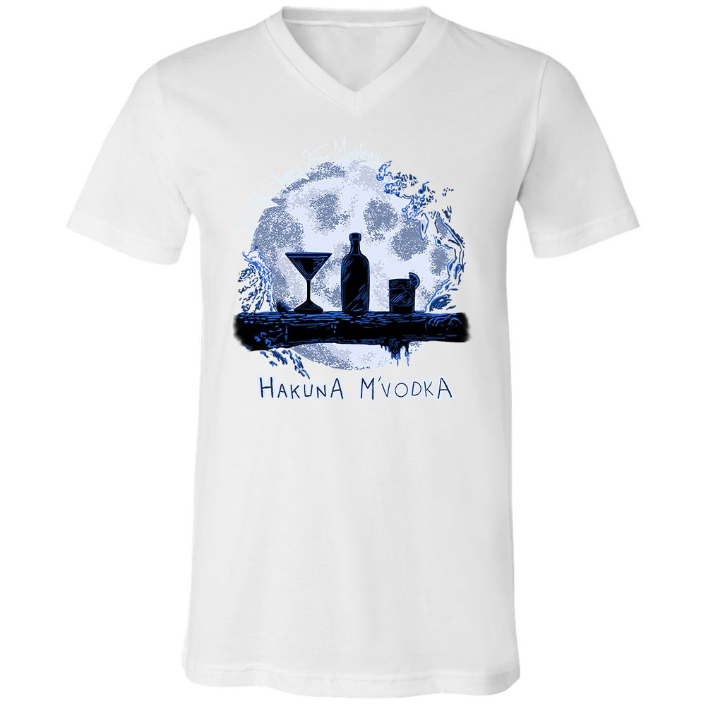 Unisex V-Neck T-Shirt - TXNGVC89 - White - 5