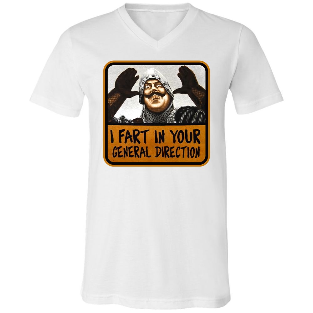 Unisex V-Neck T-Shirt - UAHS9HS9 - White - 5