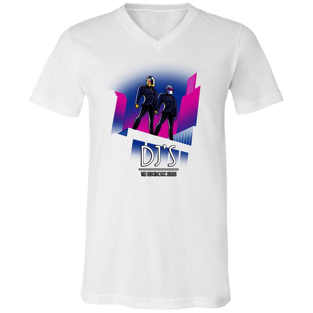 Unisex V-Neck T-Shirt - 4XWQ2HG3 - White - 5