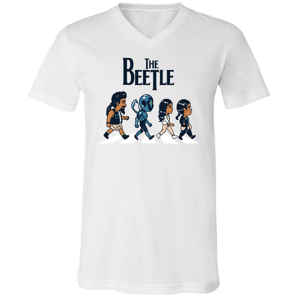 Unisex V-Neck T-Shirt - XG58SH2Y - White - 5