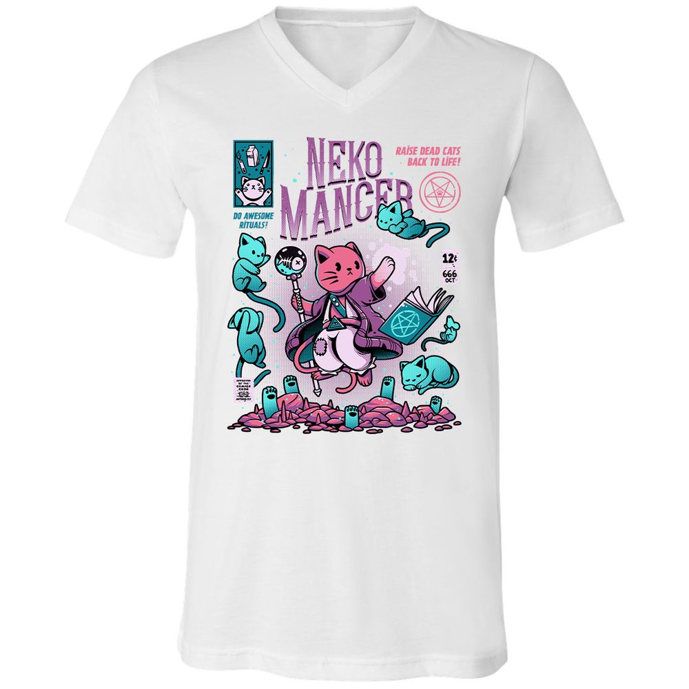 Unisex V-Neck T-Shirt - 1U1A5B9E - White - 5