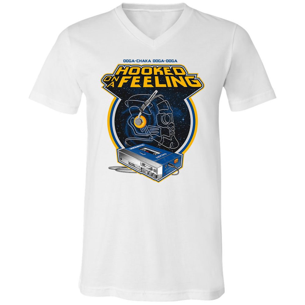 Unisex V-Neck T-Shirt - 5P16F5DF - White - 5