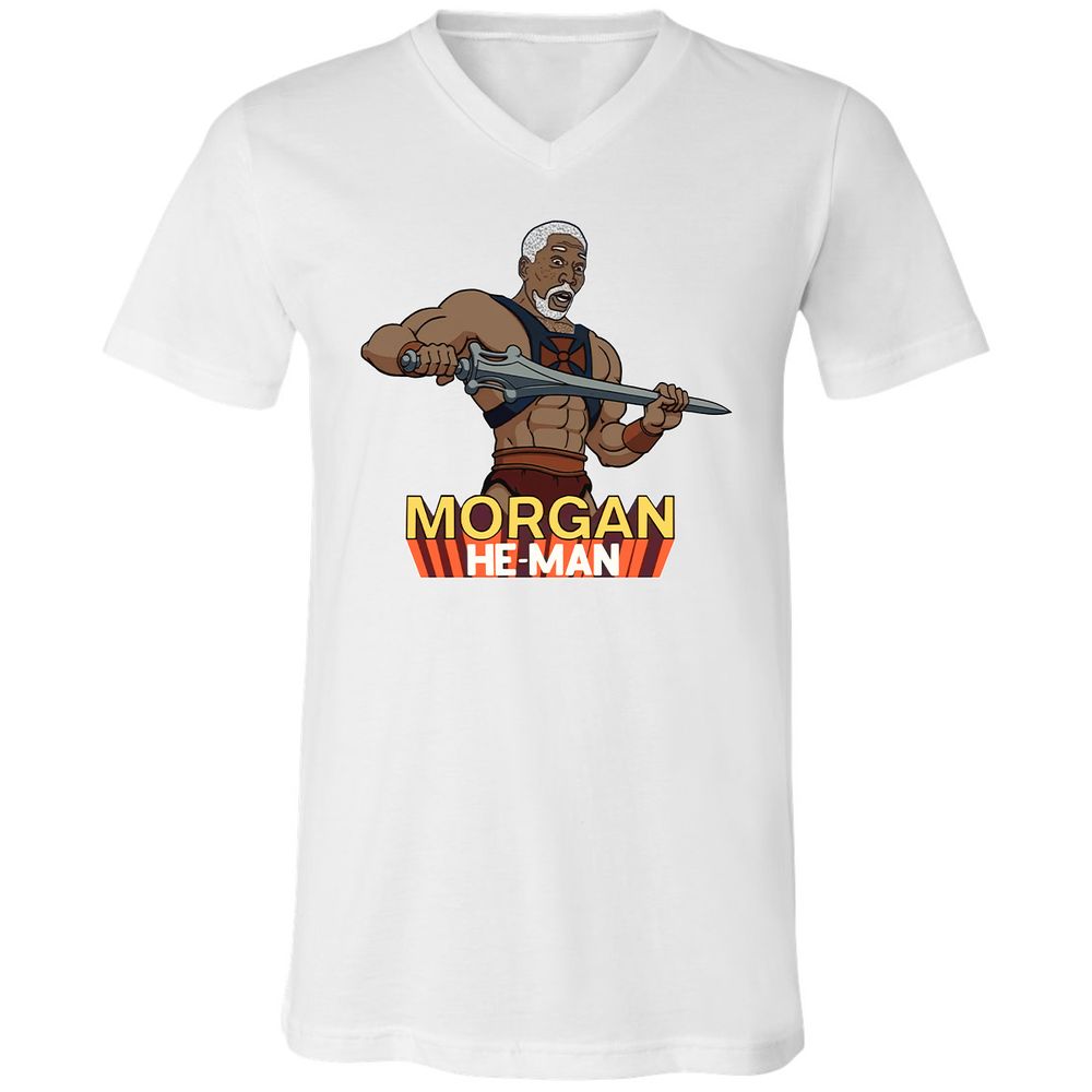 Unisex V-Neck T-Shirt - 3GSNSBZZ - White - 5