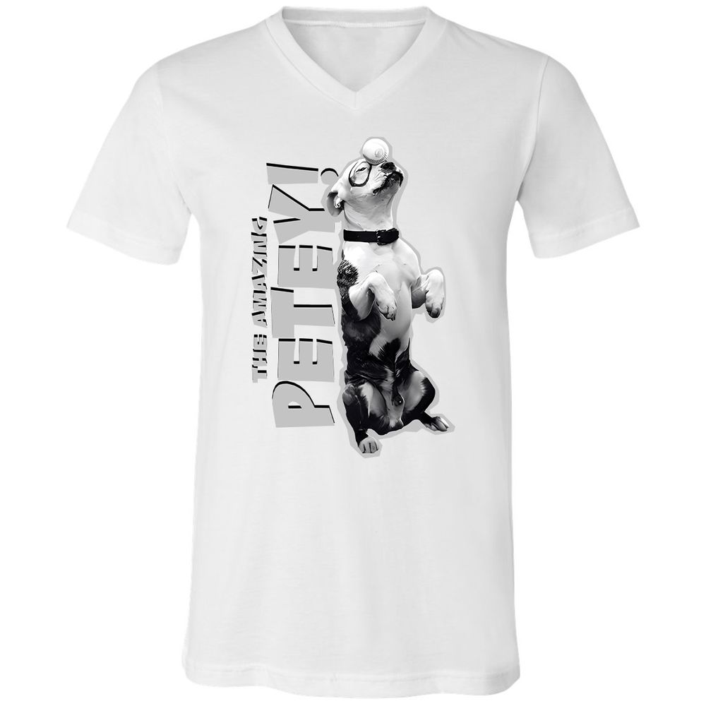 Unisex V-Neck T-Shirt - GTA4QVXH - White - 5