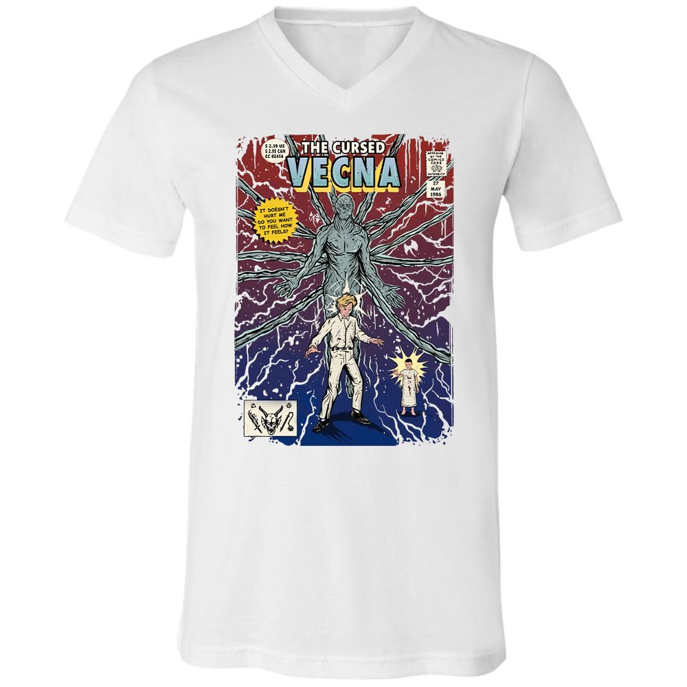 Unisex V-Neck T-Shirt - UTNQZ4FW - White - 5