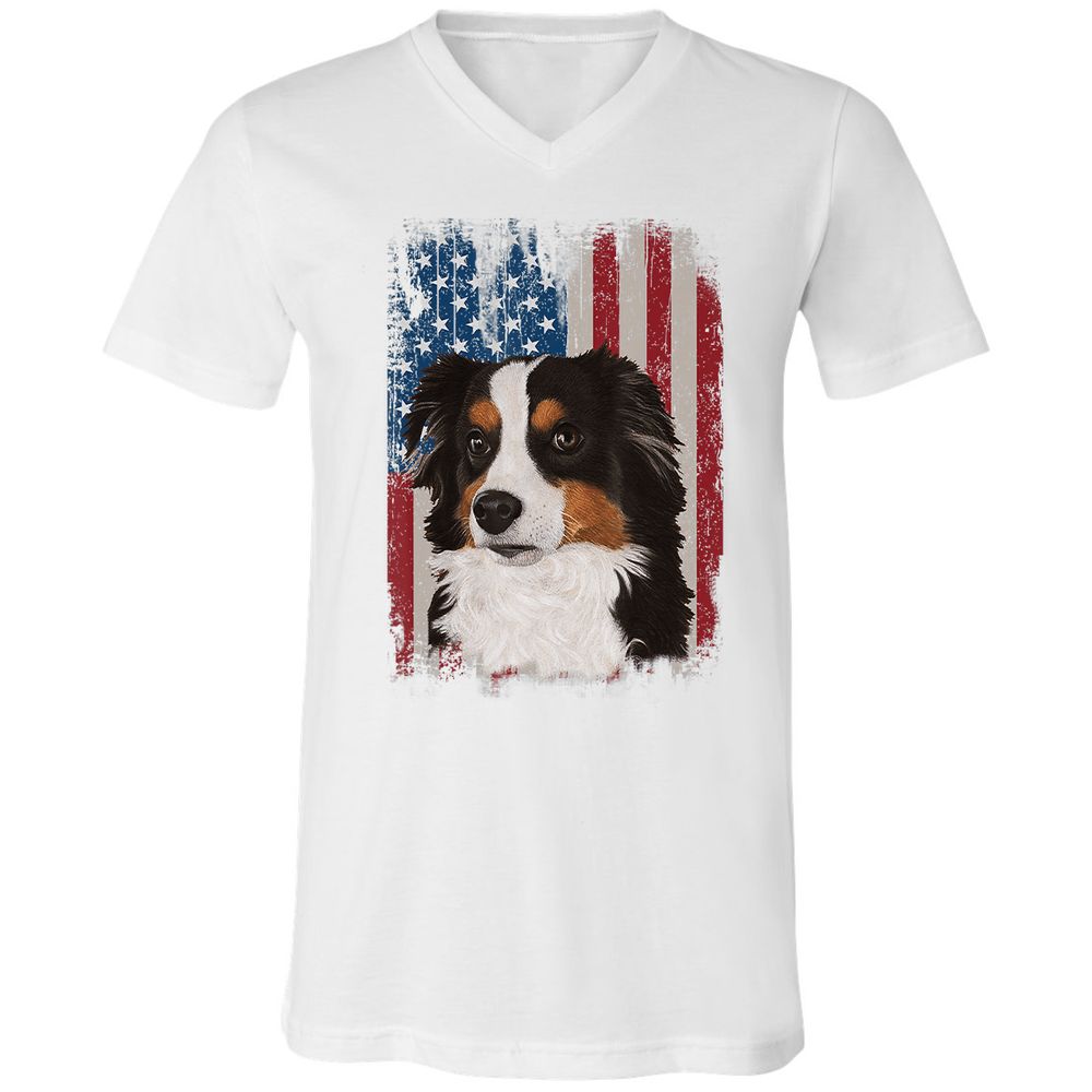 Unisex V-Neck T-Shirt - 1FRJDT65 - White - 5