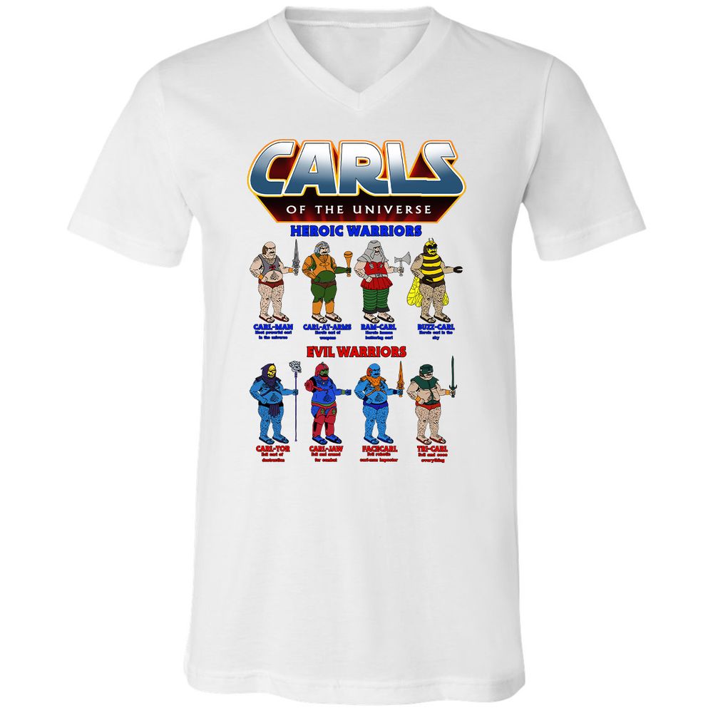 Unisex V-Neck T-Shirt - 62U9GG6F - White - 5