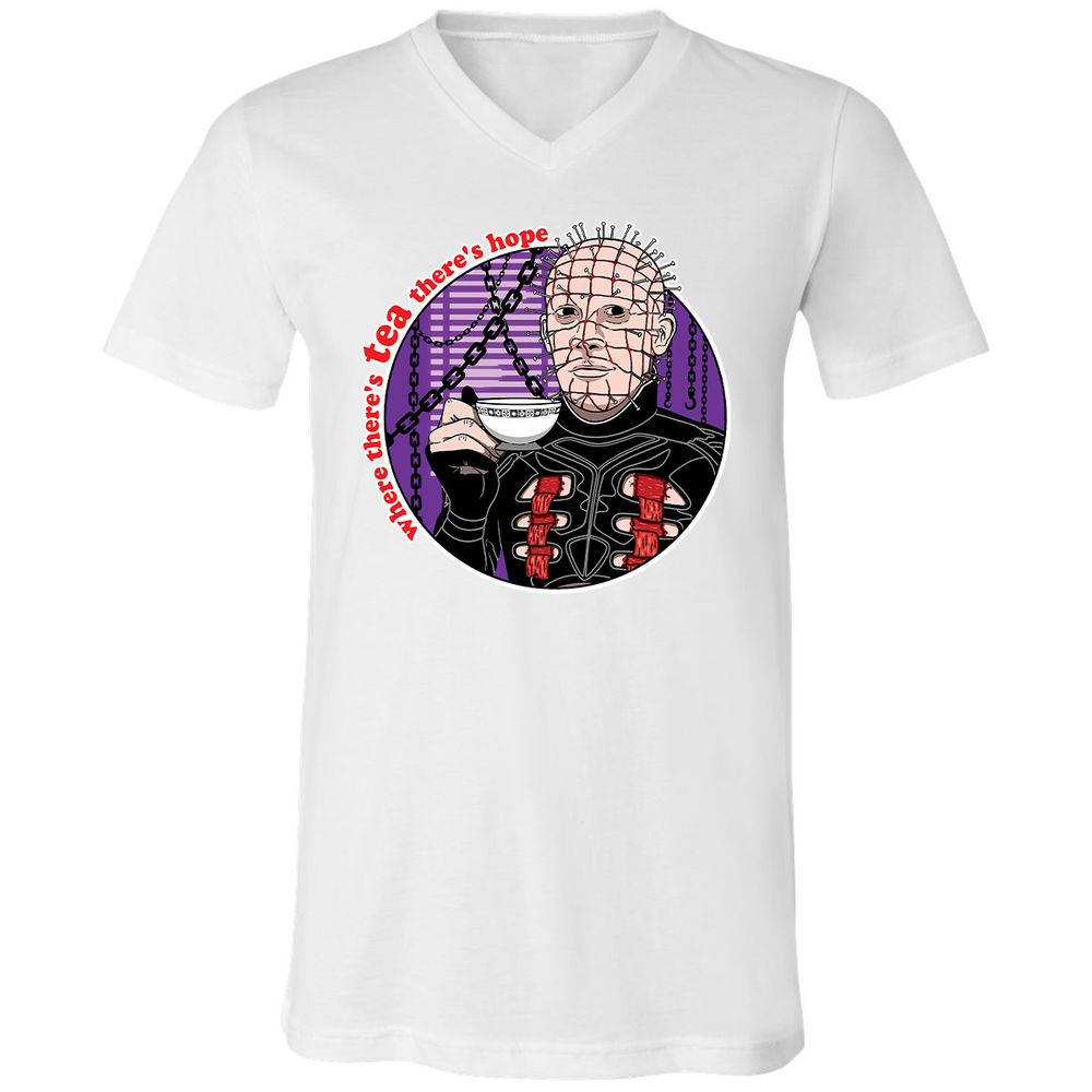 Unisex V-Neck T-Shirt - XD9D9L34 - White - 5