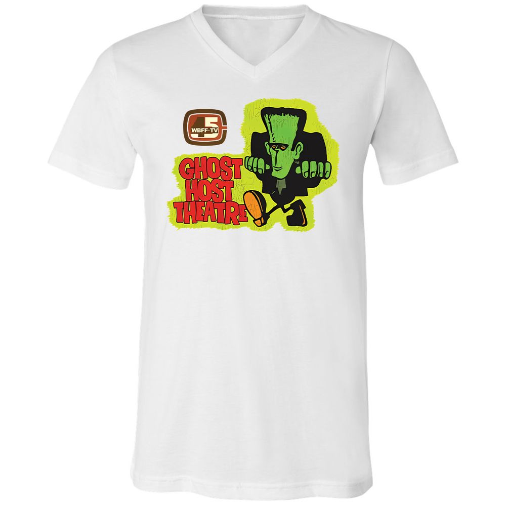 Unisex V-Neck T-Shirt - R1Z1YARD - White - 5