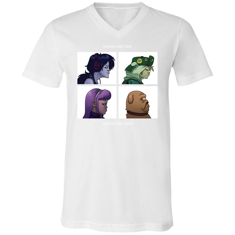 Unisex V-Neck T-Shirt - 6F5AVUWP - White - 5