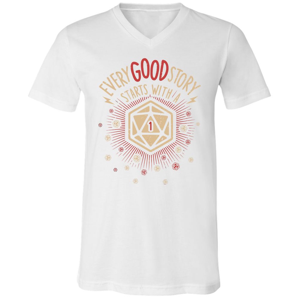 Unisex V-Neck T-Shirt - 4G42YFBF - White - 5