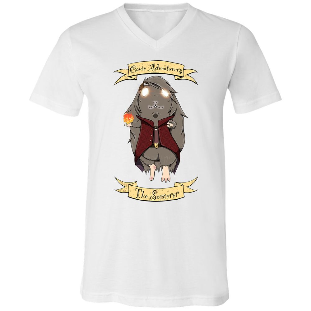 Unisex V-Neck T-Shirt - N9XC2CQV - White - 5