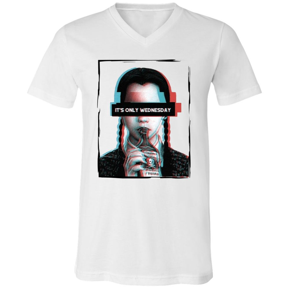 Unisex V-Neck T-Shirt - GTJQ179A - White - 5