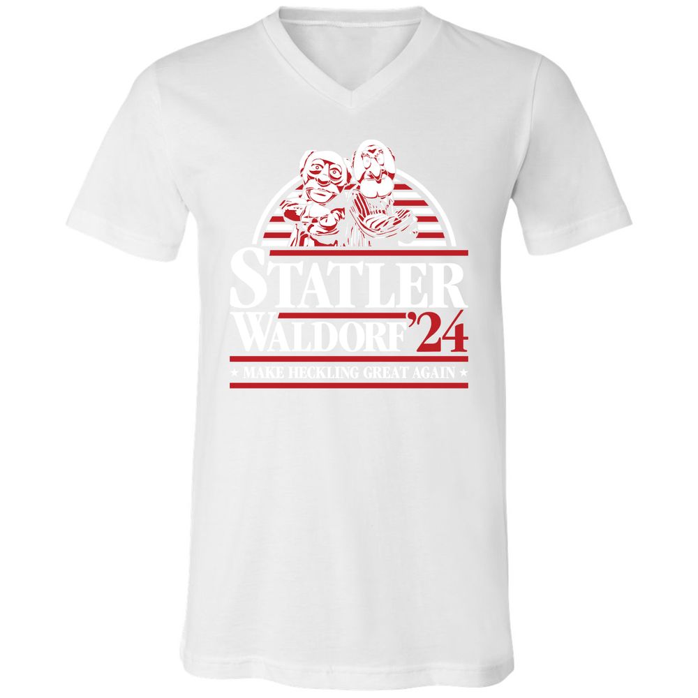 Unisex V-Neck T-Shirt - BSNERUY2 - White - 5
