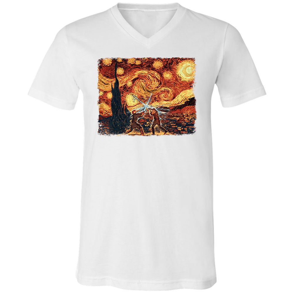 Unisex V-Neck T-Shirt - X2ZUSTTF - White - 5