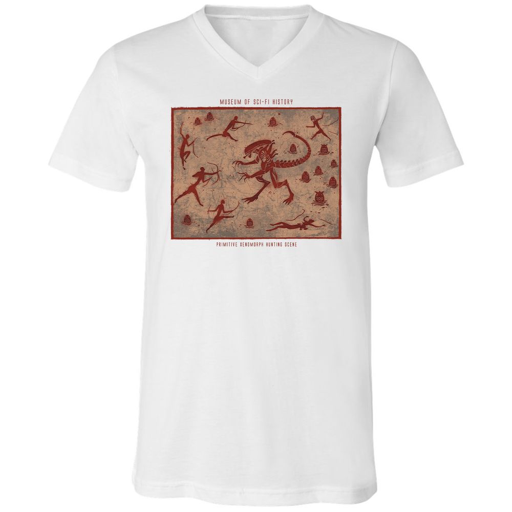 Unisex V-Neck T-Shirt - TM5UC5FG - White - 5