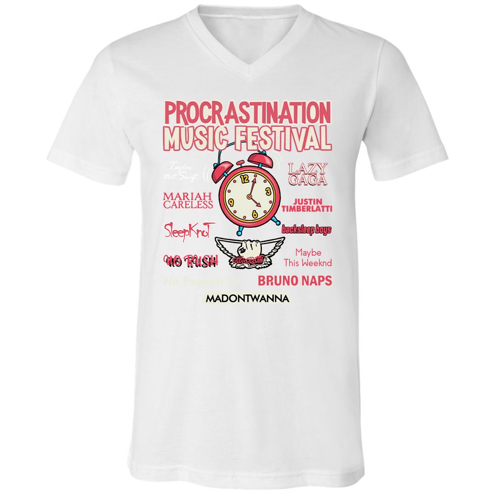 Unisex V-Neck T-Shirt - VAG73GBF - White - 5