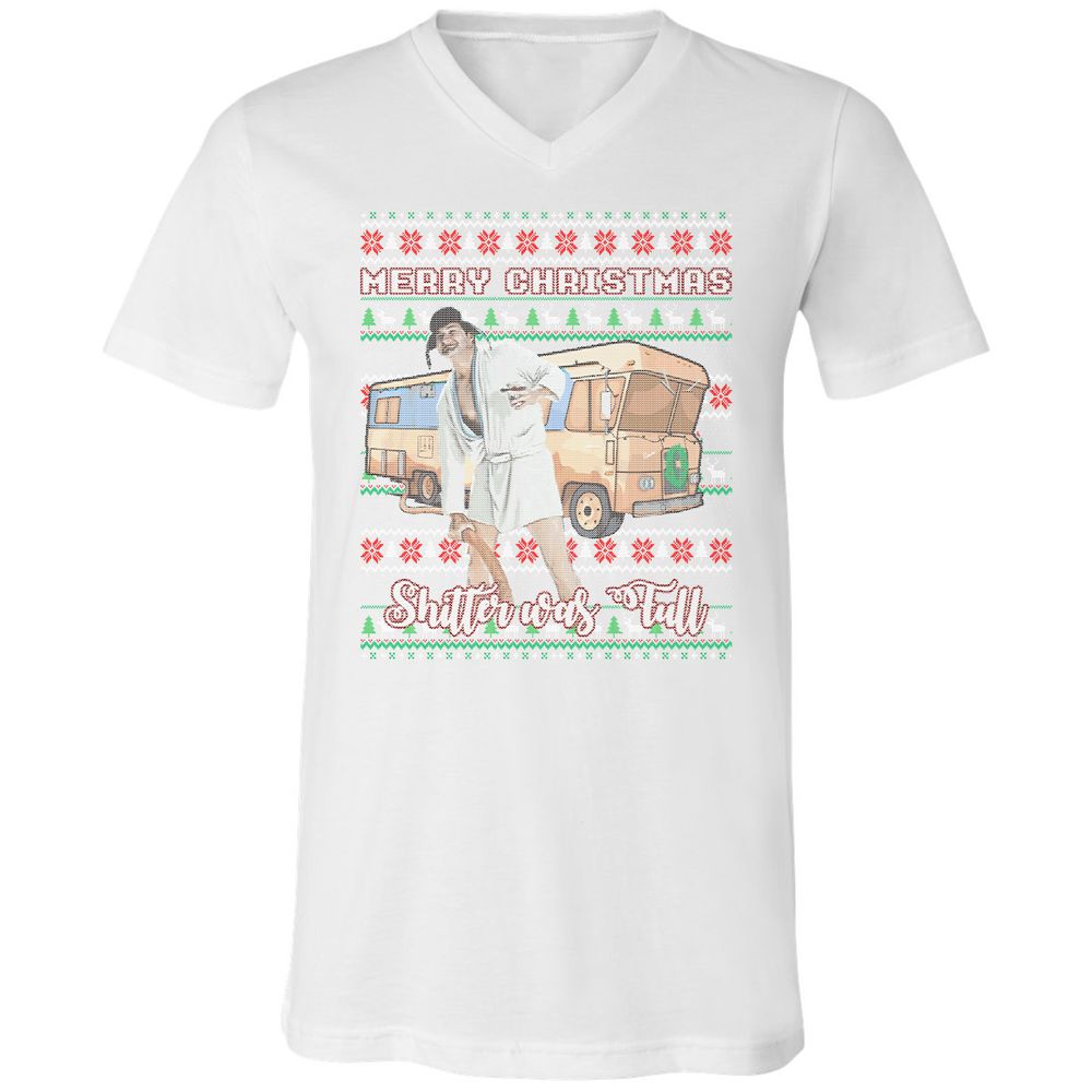 Unisex V-Neck T-Shirt - DX58ZCUD - White - 5