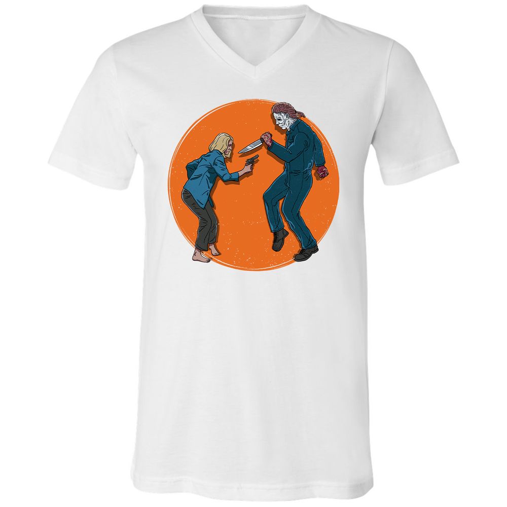 Unisex V-Neck T-Shirt - LCX7PLGK - White - 5
