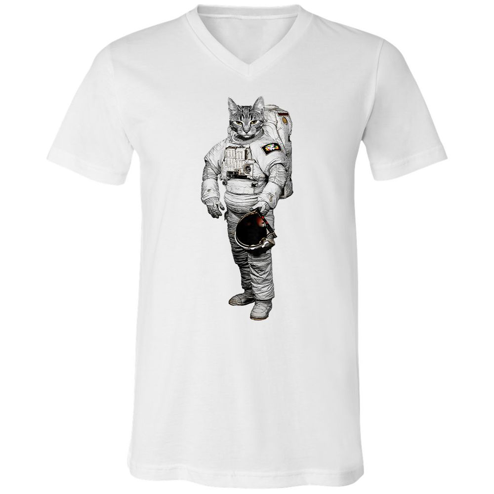 Unisex V-Neck T-Shirt - TGUTLRK6 - White - 5