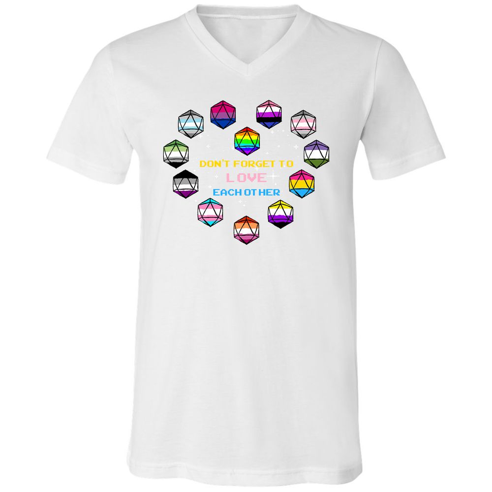 Unisex V-Neck T-Shirt - T1NCAVM8 - White - 5