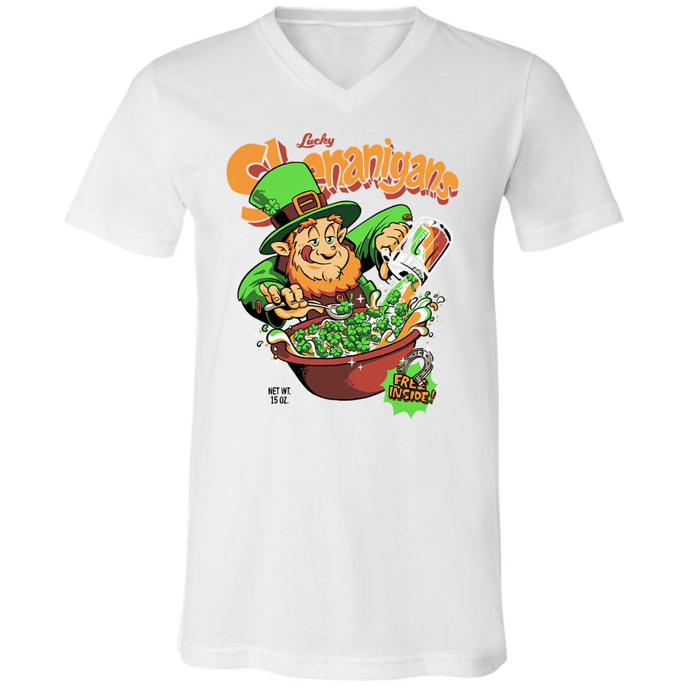 Unisex V-Neck T-Shirt - 9STXQUED - White - 5
