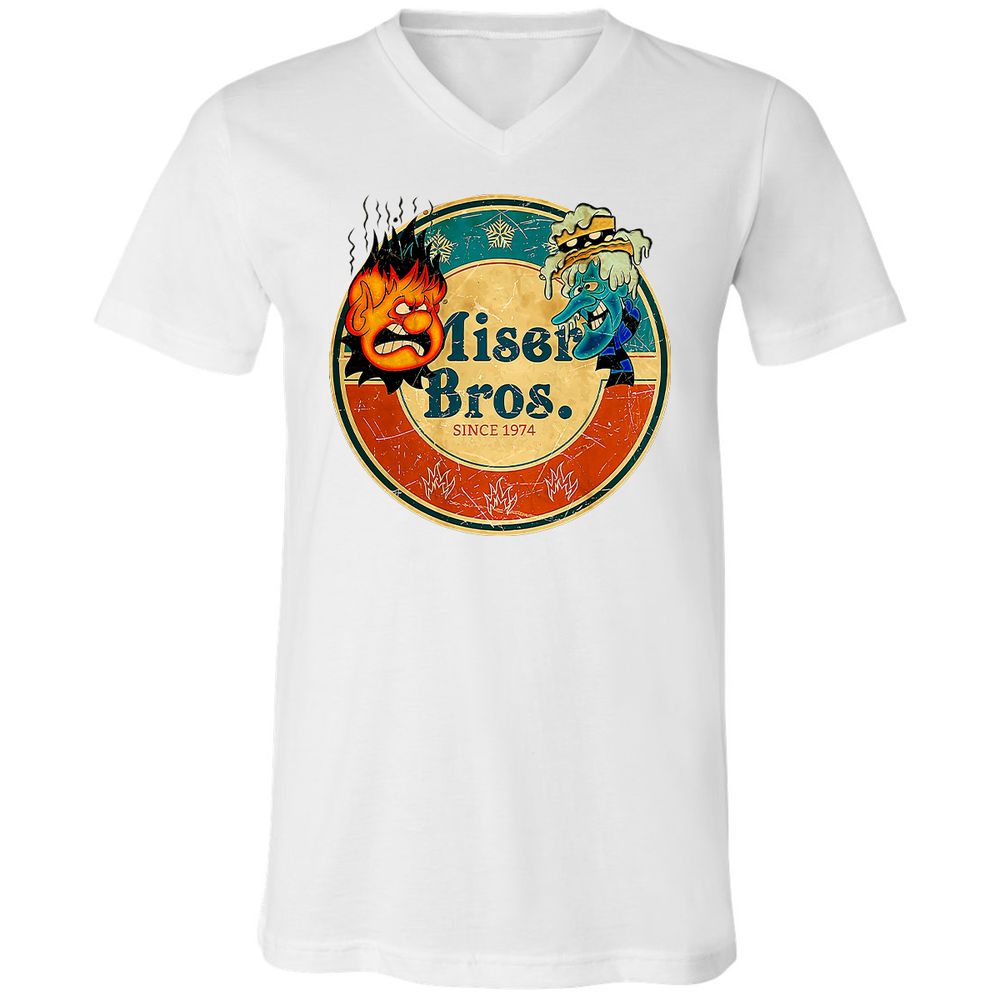 Unisex V-Neck T-Shirt - ZZRRSVFS - White - 5
